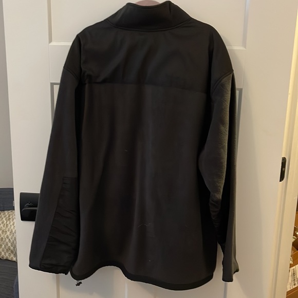 Mens Beverly Hills Polo Club Black Rayon & Fleece Jacket Zip Up Size 2X EUC - Picture 6 of 9